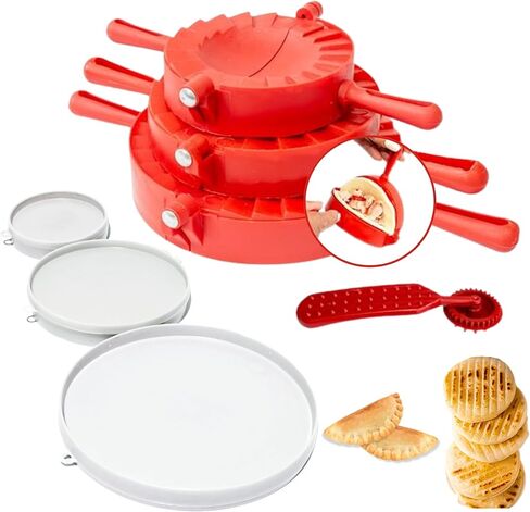 Combo Molde Para Arepas Colombianas-2 عبوة مع قوالب صغيرة (4.3 بوصة) و (5.7 بوصة)-Molde Para Empanadas ، Gorditas de Maiz Y Pastelitos Venezolanos-أدوات المطبخ الكولومبي التقليدي in Kuwait