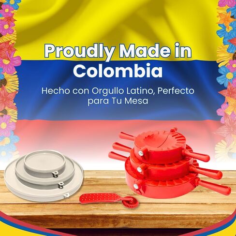 Combo Molde Para Arepas Colombianas-2 عبوة مع قوالب صغيرة (4.3 بوصة) و (5.7 بوصة)-Molde Para Empanadas ، Gorditas de Maiz Y Pastelitos Venezolanos-أدوات المطبخ الكولومبي التقليدي in Kuwait