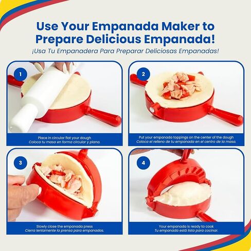 Combo Molde Para Arepas Colombianas-2 عبوة مع قوالب صغيرة (4.3 بوصة) و (5.7 بوصة)-Molde Para Empanadas ، Gorditas de Maiz Y Pastelitos Venezolanos-أدوات المطبخ الكولومبي التقليدي in Kuwait