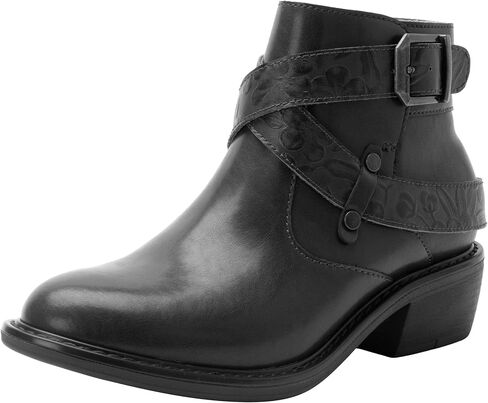 Alegria Womens Millie Leather Ankle Western Fashion Boots in Saudi Arabia