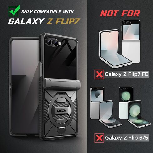 Tongate 360 ​​° Spin Magnetic Stand for Z Flip 7 Case مع واقي شاشة الخصوصية ، [متوافق مع Magsafe] in Saudi Arabia