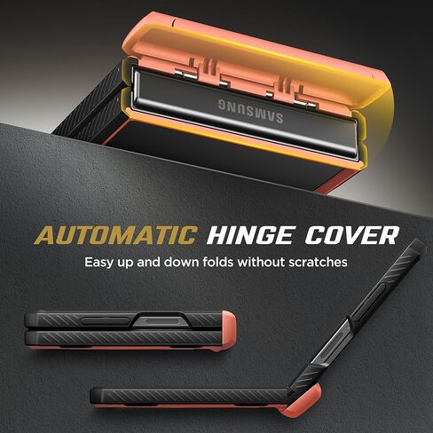 TONGATE 360° Spin Magnetic Stand for Z Flip 7 Case with Privacy Screen Protector, [Compatible with Magsafe] [Anti Spy] Full-Body Shockproof Samsung Galaxy Z Flip 7 Case with Hinge Protection, Black in Kuwait