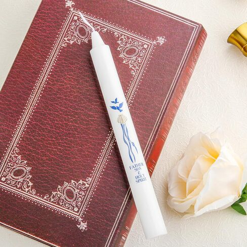 Baptism Candle - Baptismal Candles for Boys and Girls, Catholic Baptism Gift - Velas para Bautizo - Velas para Bautizo de Niño in Saudi Arabia