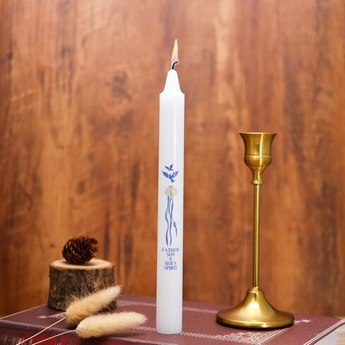 Baptism Candle - Baptismal Candles for Boys and Girls, Catholic Baptism Gift - Velas para Bautizo - Velas para Bautizo de Niño in Saudi Arabia