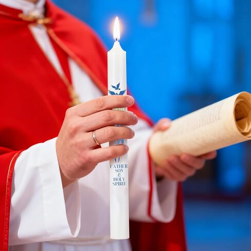 Baptism Candle - Baptismal Candles for Boys and Girls, Catholic Baptism Gift - Velas para Bautizo - Velas para Bautizo de Niño in Saudi Arabia
