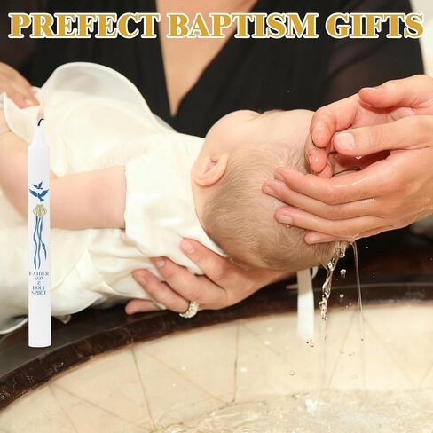 Baptism Candle - Baptismal Candles for Boys and Girls, Catholic Baptism Gift - Velas para Bautizo - Velas para Bautizo de Niño in Saudi Arabia