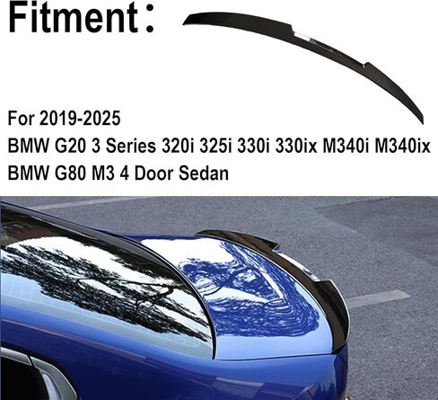 Rear Spoiler For 2006 2007 2008 2009 2010 2011 2012 2013 BMW 3ers E92 2-Door Coupe&M3 Coupe 328i 335i Trunk Wing Glossy Black NOT FOR 4-Door and Convertible Models in Saudi Arabia