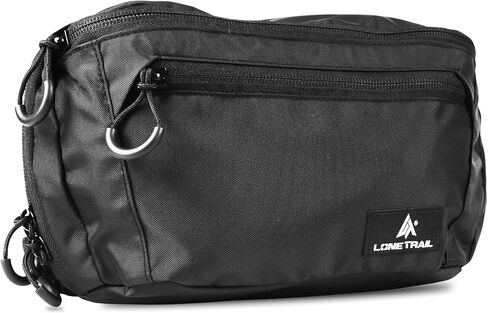 Lone Trail Subcompact مخفي Carry Fanny Pack للرجال | قابلة للتعديل CCW Fanny Pack للرجال المشي لمسافات طويلة والسفر ، والوصول السريع إلى جيوب الخلفية- حزم الخصر التكتيكية مع حزام رئيسي وقابل للتعديل بالكامل in Kuwait