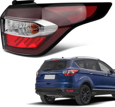 مصابيح خلفية متوافقة مع Ford Escape Kuga 2017 2018 2019 مجموعة مصابيح الفرامل الخلفية OE Factory Style المصابيح الخلفية (جانب السائق الأيسر) in Kuwait
