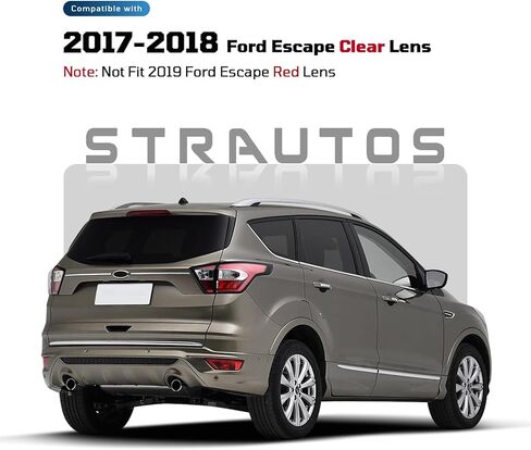 مصابيح خلفية متوافقة مع Ford Escape Kuga 2017 2018 2019 مجموعة مصابيح الفرامل الخلفية OE Factory Style المصابيح الخلفية (جانب السائق الأيسر) in Kuwait