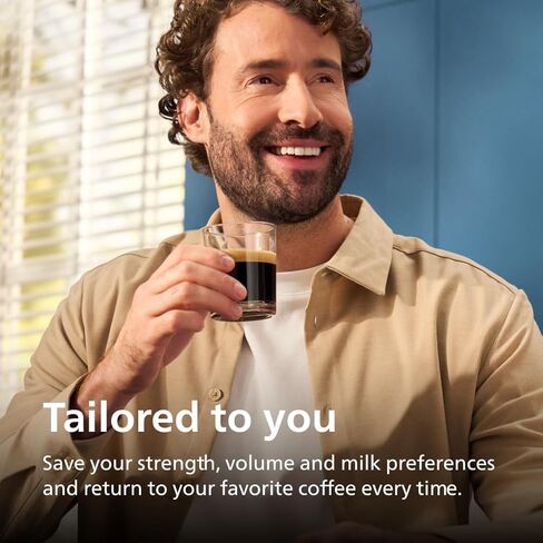 PHILIPS 5500 Series Fully Automatic Espresso Machine - LatteGo Milk System, Integrated Grinder, 20 Hot & Iced Coffee Pre-Sets, Quick Start, SilentBrew, 15-Bar Pressure, Black Chrome (EP5544/94) in Saudi Arabia