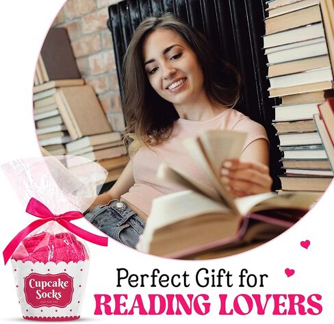 VICRAZY Book Lovers Gifts - Perfect Gifts for Book Lovers, Reading Socks For Readers and Bookworms, Ideal Presents for Readers, Funny Women Socks - Soft and Warm Material in Kuwait