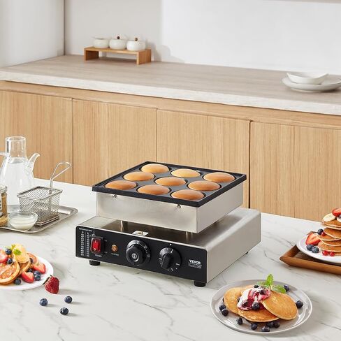 Vevor 50pcs Mini Dutch Pancake Maker ، Duly Dorayaki Baker غير القابل للصدأ ، 1800 واو in Kuwait