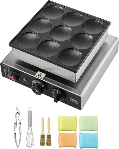Vevor 50pcs Mini Dutch Pancake Maker ، Duly Dorayaki Baker غير القابل للصدأ ، 1800 واو in Kuwait