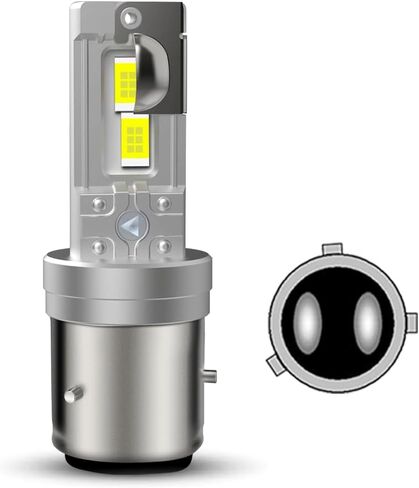 SOFOC-HS5X LED لمبات للدراجات النارية/السيارة الضباب ضوء لمبة DC 12V-18V 60W 4000Lm السوبر مشرق 3570 4SMD أبيض + أصفر كومبو (للتحويل) 1 قطعة in Saudi Arabia