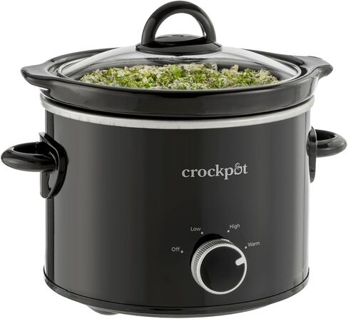 Crock-Pot Small 2.5 Quart Casserole Slow Cooker in White/Blue, Enjoy Eye-Catching Quick Meals, Durable and Compact in Saudi Arabia