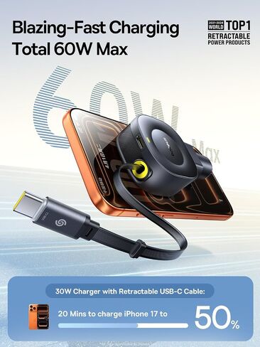 BASEUS 163W شاحن سيارة قابل للسحب USB C الشحن السريع ، PRILETRIP VR2 MAX 4 في 1 شاحن سيارة سريع مع كابل USB C قابل للسحب مزدوج لـ iPhone 16 15 14 Pro Max ، Samsung Galaxy S25 Ultra ، Android in Saudi Arabia