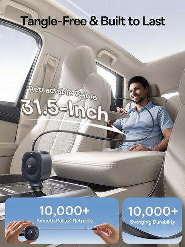 BASEUS 163W شاحن سيارة قابل للسحب USB C الشحن السريع ، PRILETRIP VR2 MAX 4 في 1 شاحن سيارة سريع مع كابل USB C قابل للسحب مزدوج لـ iPhone 16 15 14 Pro Max ، Samsung Galaxy S25 Ultra ، Android in Saudi Arabia