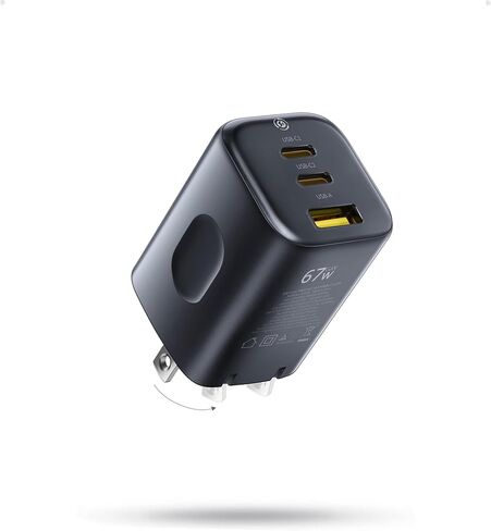Baseus PICOGO 67W USB C Charger, Smallest 3 Port Fast Charging Block with Foldable Plug, PD/PPS for MacBook Air/Pro, iPhone 17/16/15 Series, Galaxy S25/24, Airpods 4 & More in Saudi Arabia
