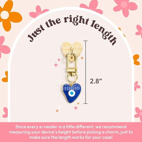 Kaciola Charm Chains for Kindle ، Phone Phone Phone Phone Phone Consles Gift for Reader Booklovers Women Men ، charms متوافق مع Kindle/e-Reader/Phone (B01-B07) in Kuwait
