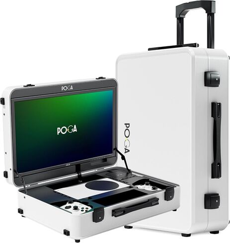 حقيبة السفر Poga Pro مع Monitor و The Ultimate Series Series S Portable Series ومحطة الألعاب ، Pro Black - Series S in Saudi Arabia