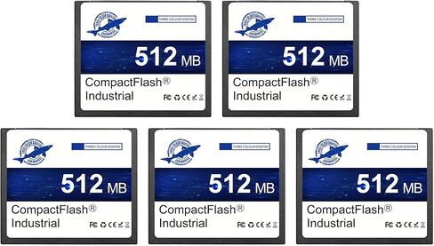 Dogfish 2 Pack 512MB Compact Flash Card High Perforture Industrial CF Type I Card FAT16 للمعدات الصناعية والكاميرات الرقمية القديمة in Saudi Arabia
