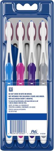 Oral-B Pro-Flex Stain Eraser Manual Toothbrush, Medium, 4 Count in Kuwait