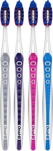 Oral-B Pro-Flex Stain Eraser Manual Toothbrush, Medium, 4 Count in Kuwait