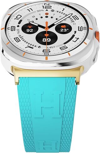 نطاقات سيليكون رياضية متوافقة مع Samsung Galaxy Watch Band Ultra Band (2025/2024) 47 ملم للنساء ، السيليكون الناعم مع حزام بديل للمشبك المغناطيسي لـ Galaxy Watch Ultra in Kuwait
