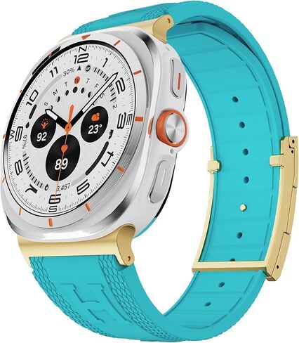 نطاقات سيليكون رياضية متوافقة مع Samsung Galaxy Watch Band Ultra Band (2025/2024) 47 ملم للنساء ، السيليكون الناعم مع حزام بديل للمشبك المغناطيسي لـ Galaxy Watch Ultra in Kuwait
