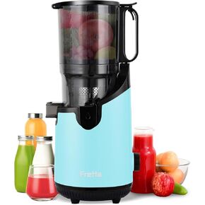 آلات عصير الصحافة الباردة بطيئة آلات العصير مضغ بطيئة مع 1.1 لتر مزلق تغذية كبيرة تتناسب مع الفواكه والخضروات الكاملة سهلة التغذية الذاتية نظيفة ، عائد عصير عالي ، خالية من BPA (حبر أسود) in Kuwait