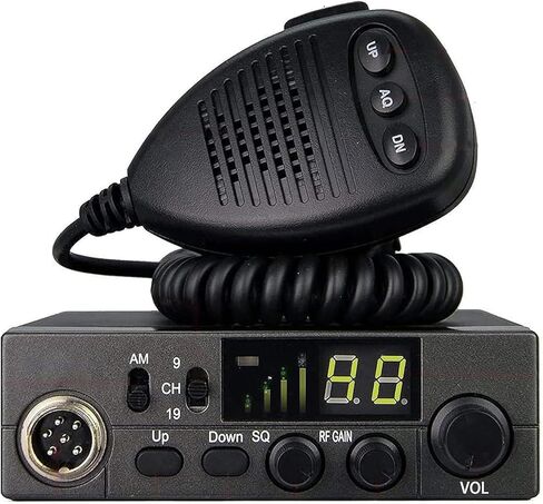 LT-5558 10M CB Radio AM/FM/SSB/CW الدعم PA ، المسح التلقائي ، ASQ ، القناة الفورية 9/19 ، 40 قناة ، معايرة SWR ، RF-Gain ، Black in Kuwait