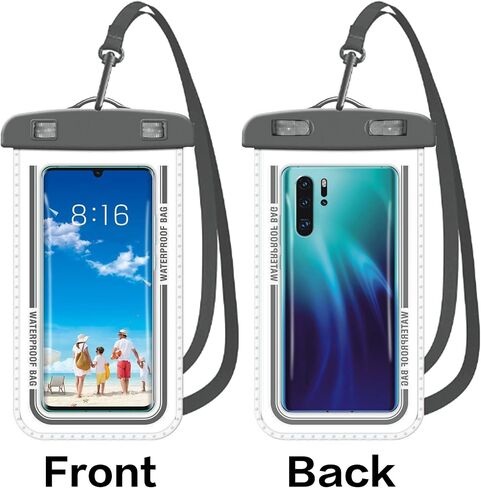 حقيبة هاتف مقاومة للماء ، 8.3 "علبة هاتف مقاومة للماء لـ iPhone 16 15 14 13 Pro Max ، IPX8 Mobile Dry Beach Cruise Ships (Blue) in Kuwait