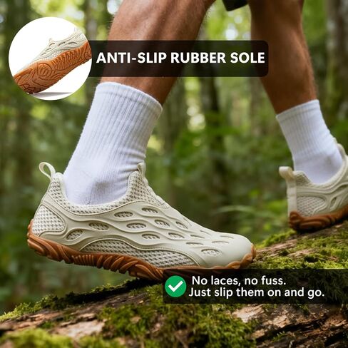 Zero Drop Wide Toe Box Barefoot Shoes Women Men Fashion Sneakers | Non-Slip Beach Water Shoe Comfortable for Hiking, Walking, Gym Workout, Fitness, Trail Running, Casual Outdoor & Daily Wear in Saudi Arabia
