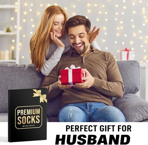 Husband Christmas Gifts - Engaging Socks For Him, Unique Christmas Gift Idea For Husband, Perfect Conjunction Of Function , Suitable Couples christmas Gifts, Great For Newlyweds And Married Couples in Saudi Arabia