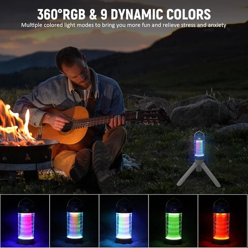 Wurkkos CL01 Camping Lantern قابلة لإعادة شحنها ، 550LM ضوء خيمة مقاوم للماء مع قاعدة مغناطيس ، حتى 300 ساعة في وقت التشغيل ، مصباح يدوي محمول مع ضوء RGB ، ضوء معسكر الطوارئ للإعصار ، المشي لمسافات طويلة ، التخييم in Saudi Arabia