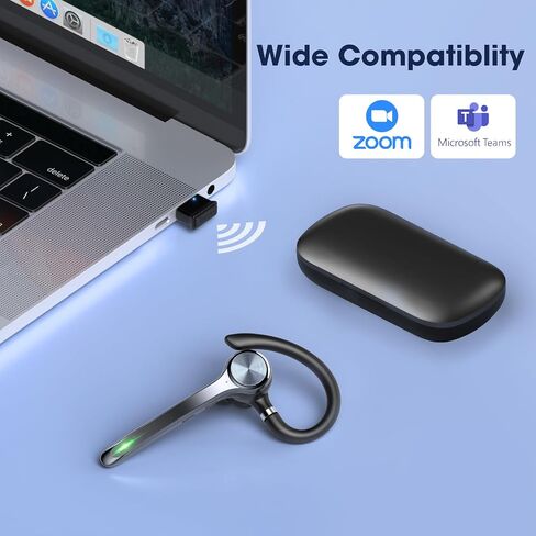 سماعة رأس Bluetooth ، سماعة أذن لاسلكية مع ميكروفون لإلغاء الضوضاء الصوتية ، ودعم 500 مللي أمبير في الساعة وقت الحوار 72 ساعة ، سماعات خالية من اليدين مع زر كتم الصوت للهواتف المحمولة الشاحنة in Kuwait