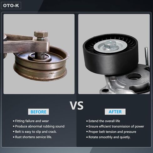 مجموعة بكرة شد الحزام OTO-K متوافقة مع رام 1500 2500 3500 C/V، دودج تشالنجر تشارجر دورانجو جراند كارافان جورني أفينجر، كرايسلر تاون آند كانتري 200 300، جيب جراند شيروكي in Kuwait
