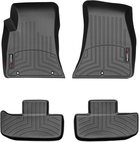 WeatherTech Custom Fit FloorLiners for Dodge Challenger - 1st & 2nd Row (4410491-443862), Black in Saudi Arabia