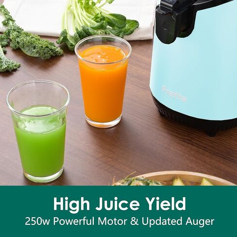 آلات عصير الصحافة الباردة بطيئة آلات العصير مضغ بطيئة مع 1.1 لتر مزلق تغذية كبيرة تتناسب مع الفواكه والخضروات الكاملة سهلة التغذية الذاتية نظيفة ، عائد عصير عالي ، خالية من BPA (حبر أسود) in Kuwait