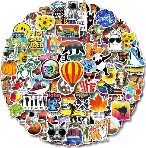 Stickers for Kids, 600Pcs Cute Water Bottle Stickers for Teens, Vinyl Waterproof Classroom Bulk Sticker Pack for Laptop School Student Gifts Classroom Teacher Prizes Kawaii Animal Sticker for Boy Girl in Saudi Arabia