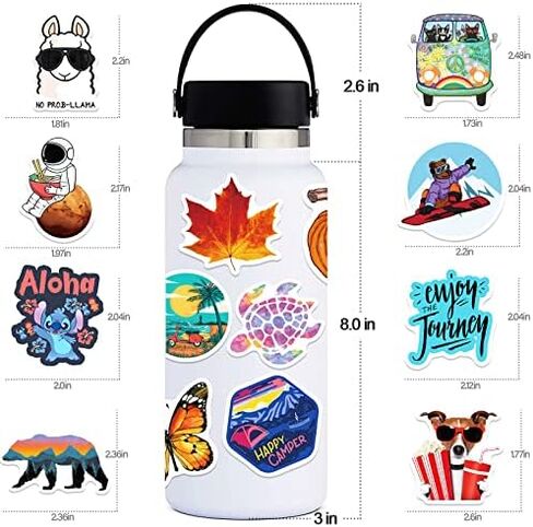 Stickers for Kids, 600Pcs Cute Water Bottle Stickers for Teens, Vinyl Waterproof Classroom Bulk Sticker Pack for Laptop School Student Gifts Classroom Teacher Prizes Kawaii Animal Sticker for Boy Girl in Saudi Arabia