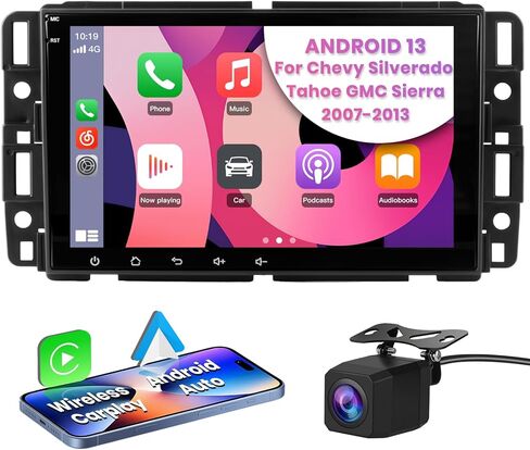8" Touch Screen Radio for Chevy Silverado Tahoe Impala GMC Sierra Yukon, Silverado Stereo 2007-2013 with CarPlay/Android Auto, DSP/SWC AM FM (2GB+64GB) in Saudi Arabia