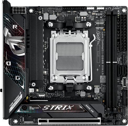 ASUS ROG Strix B850-G Gaming WiFi AMD AM5 B850 mATX Motherboard, Advanced AI PC Ready, 14+2+1 Power Stages, DDR5 Slots, 4X M.2 Slots, PCIe® 5.0 Ready, WiFi 7, 2.5G LAN, USB 20Gbps Type-C®, AI Advisor in Saudi Arabia
