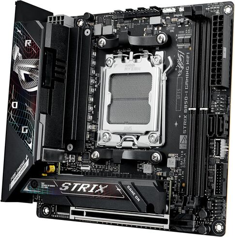 ASUS ROG Strix B850-G Gaming WiFi AMD AM5 B850 mATX Motherboard, Advanced AI PC Ready, 14+2+1 Power Stages, DDR5 Slots, 4X M.2 Slots, PCIe® 5.0 Ready, WiFi 7, 2.5G LAN, USB 20Gbps Type-C®, AI Advisor in Saudi Arabia
