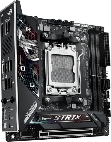 ASUS ROG Strix B850-G Gaming WiFi AMD AM5 B850 mATX Motherboard, Advanced AI PC Ready, 14+2+1 Power Stages, DDR5 Slots, 4X M.2 Slots, PCIe® 5.0 Ready, WiFi 7, 2.5G LAN, USB 20Gbps Type-C®, AI Advisor in Saudi Arabia