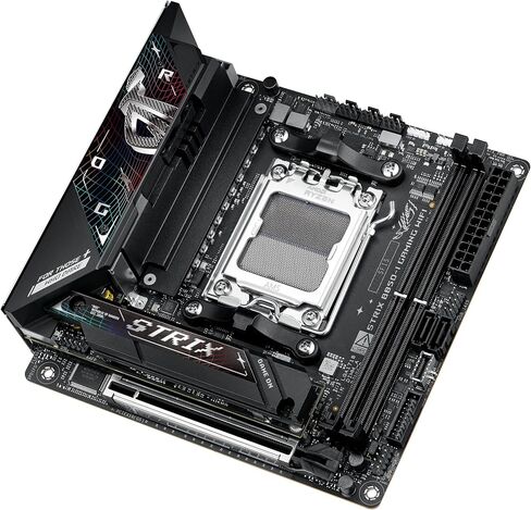 ASUS ROG Strix B850-G Gaming WiFi AMD AM5 B850 mATX Motherboard, Advanced AI PC Ready, 14+2+1 Power Stages, DDR5 Slots, 4X M.2 Slots, PCIe® 5.0 Ready, WiFi 7, 2.5G LAN, USB 20Gbps Type-C®, AI Advisor in Saudi Arabia