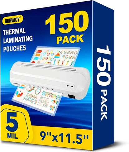 600 Pack Laminating Sheets, 3 Mil, 9 x 11.5 Inches Thermal Laminating Pouches Lamination Sheet Paper for Laminator, Clear, Letter Size, Office and School Supplies in Saudi Arabia