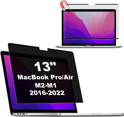 KEANBOLL Magnetic Privacy Screen for MacBook Air 13.6 Inch- Removable Anti-Glare Filter with Blue Light Reduction | Compatible with MacBook Air 13 inch (A3240 A3113 A2681 - M2, M3, M4) in Saudi Arabia