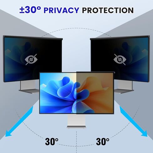 Hanging 32 Inch Computer Privacy Screen Filter, Hanging Computer Screen Privacy Cover, Compatible with, 32 Inch 16:9 Widescreen Monitors, Protect Eyes from Glare and Blue Light in Saudi Arabia